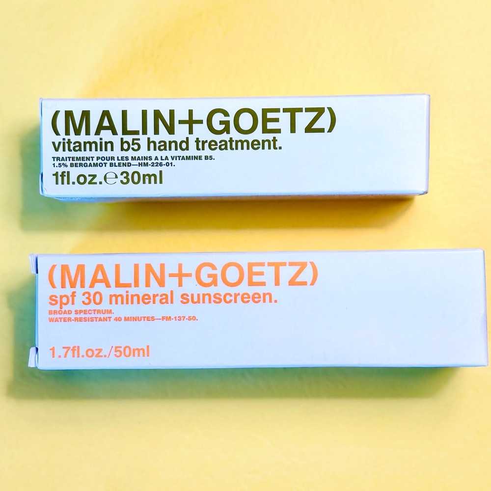 MALIN+GOETZ Vitamin B5 Hand Treatment & SPF 30 Sunscreen Duo
